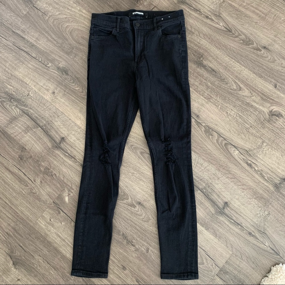 Express high rise black legging